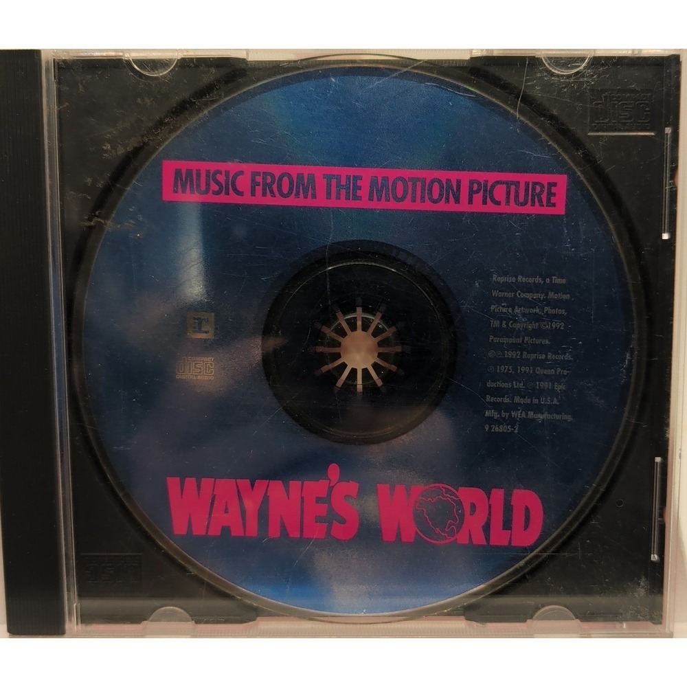 Reprise Records CD Wayne's World Motion Picture Soundtrack Rock 1992 9 26805-2